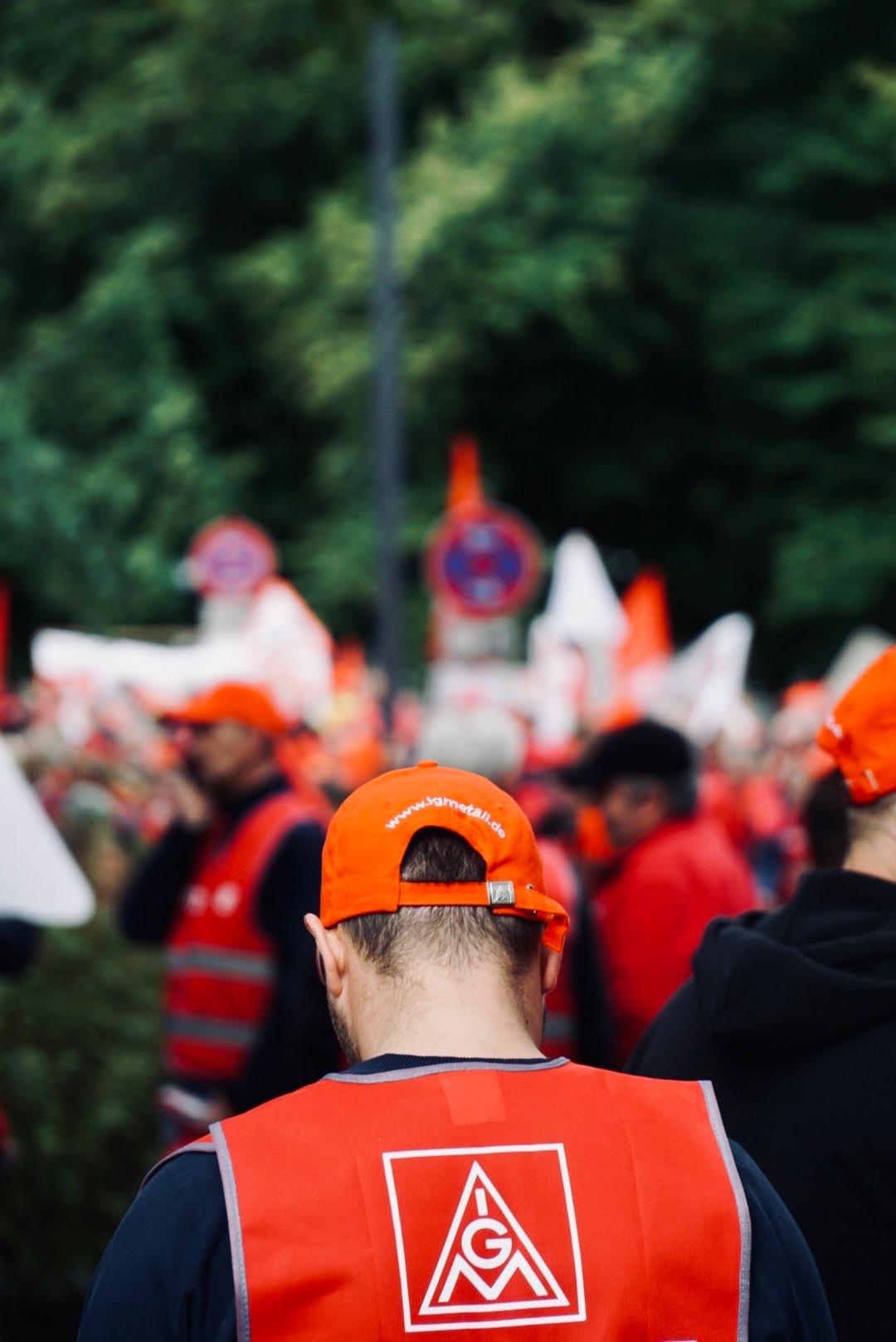 Metaller ist aktiv dabei zum Tarifauftakt 2022 in Nürnberg