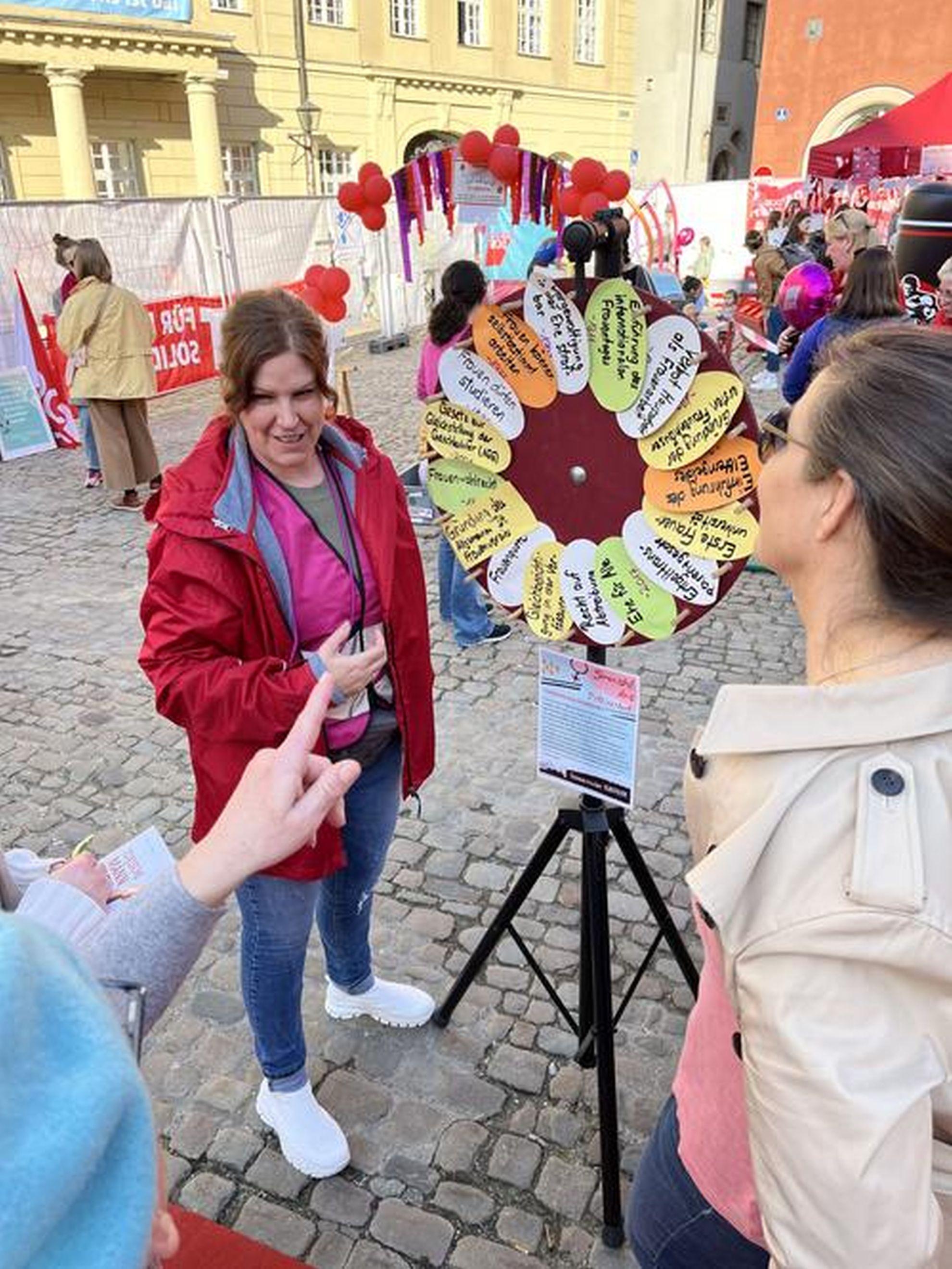 Frauentag 2025 Regensburg Funpark Elli Glücksrad