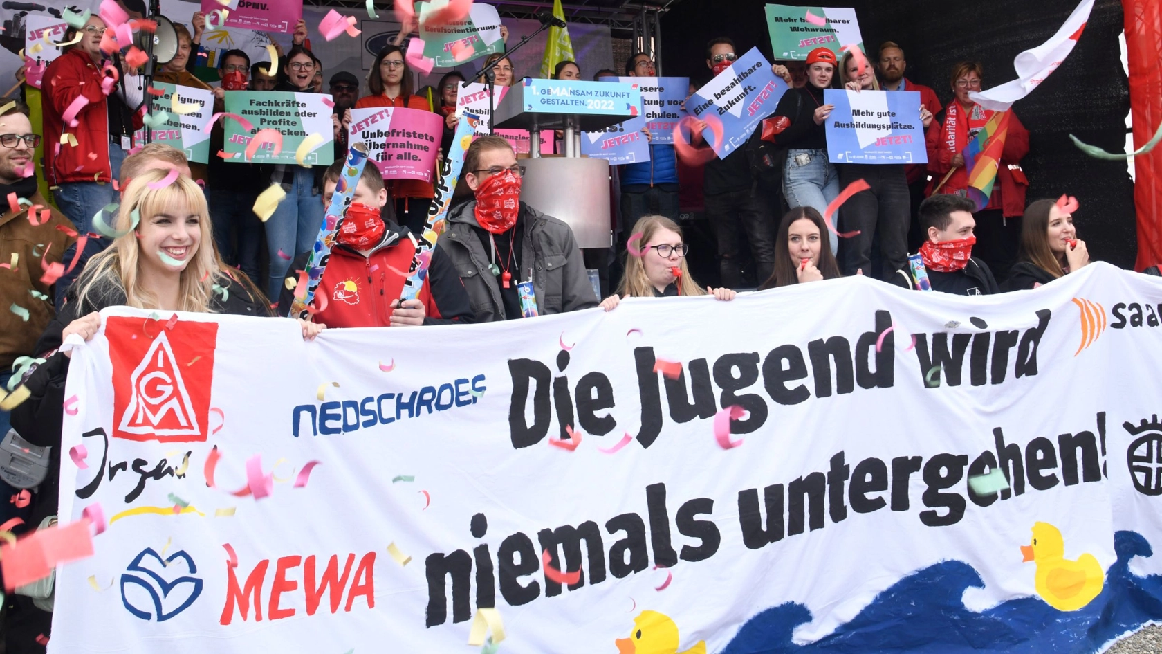 „GeMAInsam Zukunft gestalten“ - Kundgebung zum 1. Mai 2022 in Saarbrücken