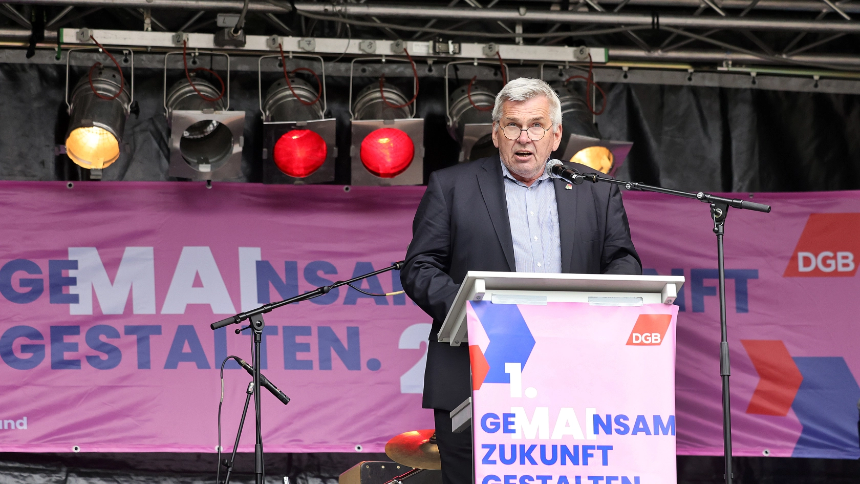 „GeMAInsam Zukunft gestalten“ - Kundgebung zum 1. Mai 2022 in Aachen.