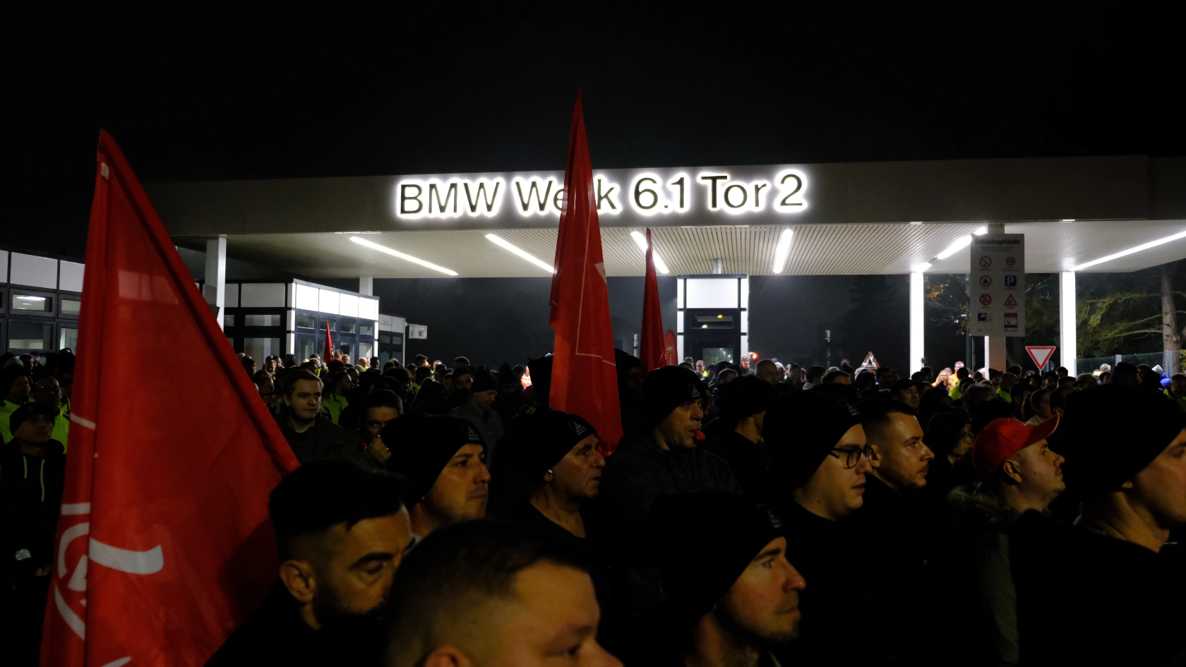 Warnstreikauftakt BMW Regensburg