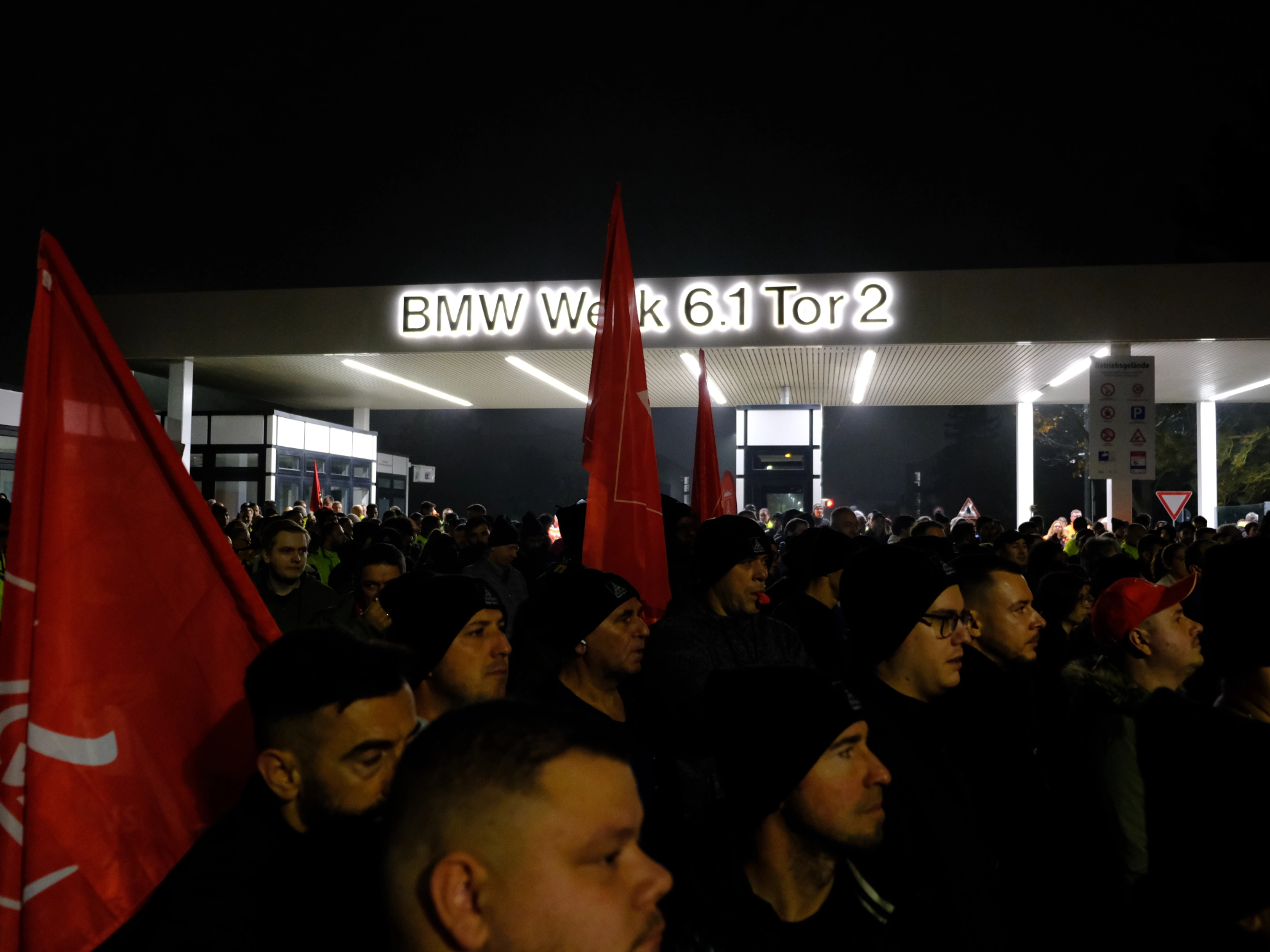 Warnstreikauftakt BMW Regensburg