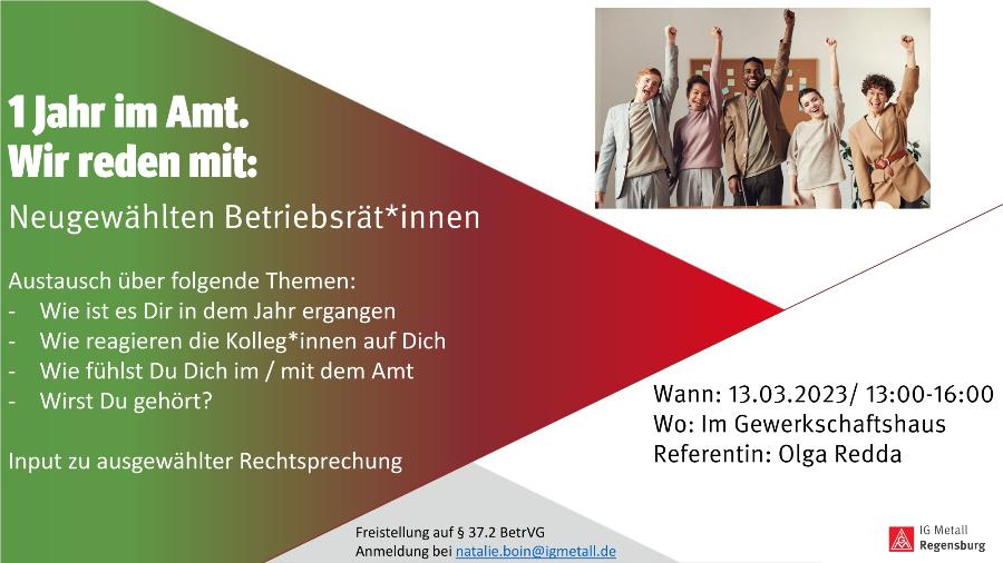 1 Jahr im Amt 2023